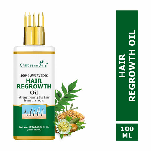 She Essentials Hair Regrowth Oil Infused With Rosemary For Anti Hair Fall & Hair Growth