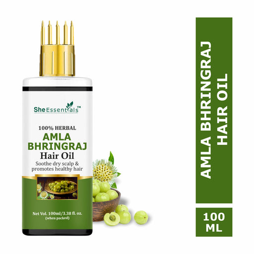 She Essentials Amla Bhringraj Hair Oil For Anti Dandruff & Hair Growth