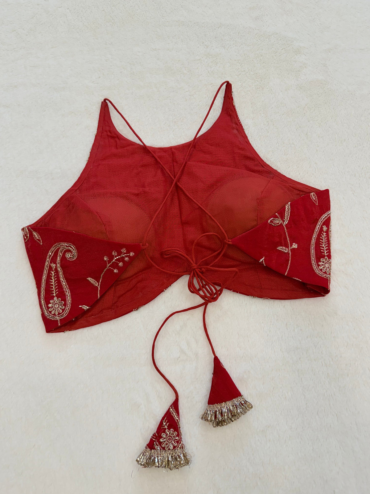 Zarina Red Blouse