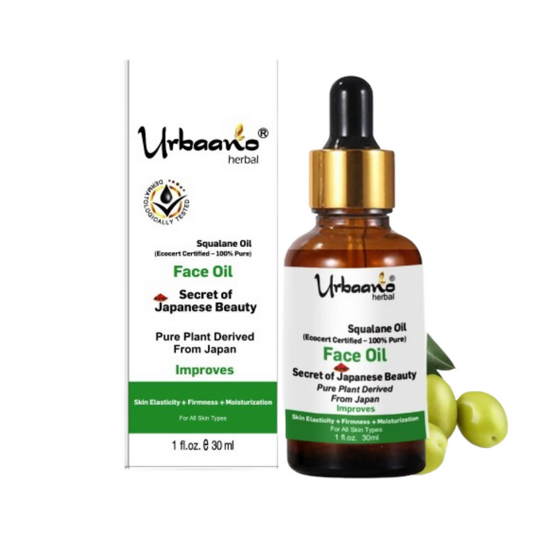 Urbaano Herbal Olive Squalane - 100% Pure Natural Plant-Derived Japanese Oil
