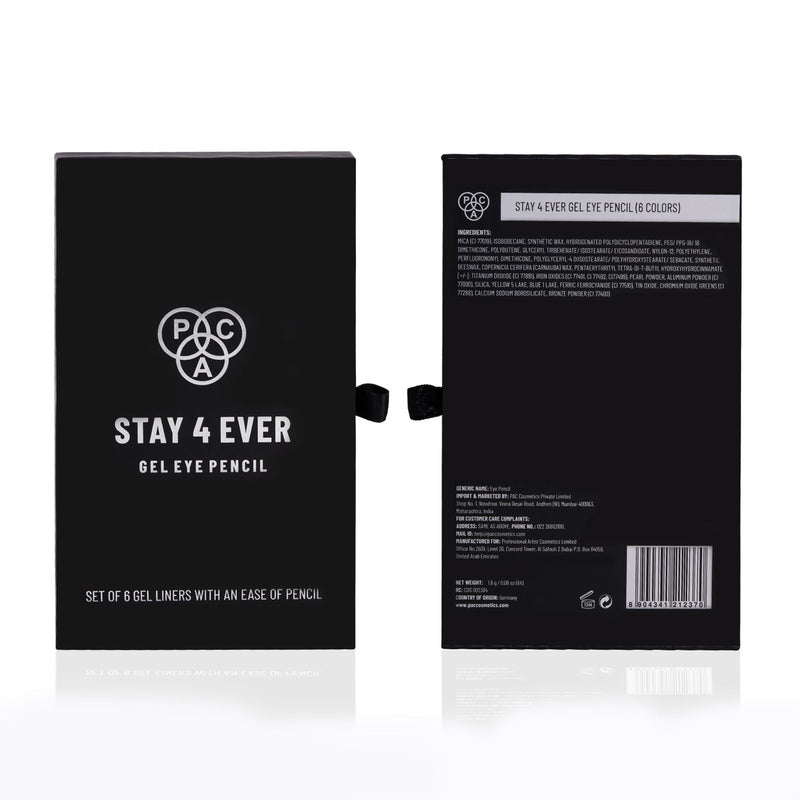 PAC Studio Stay4Ever Gel Eye Pencil (Set Of 6)