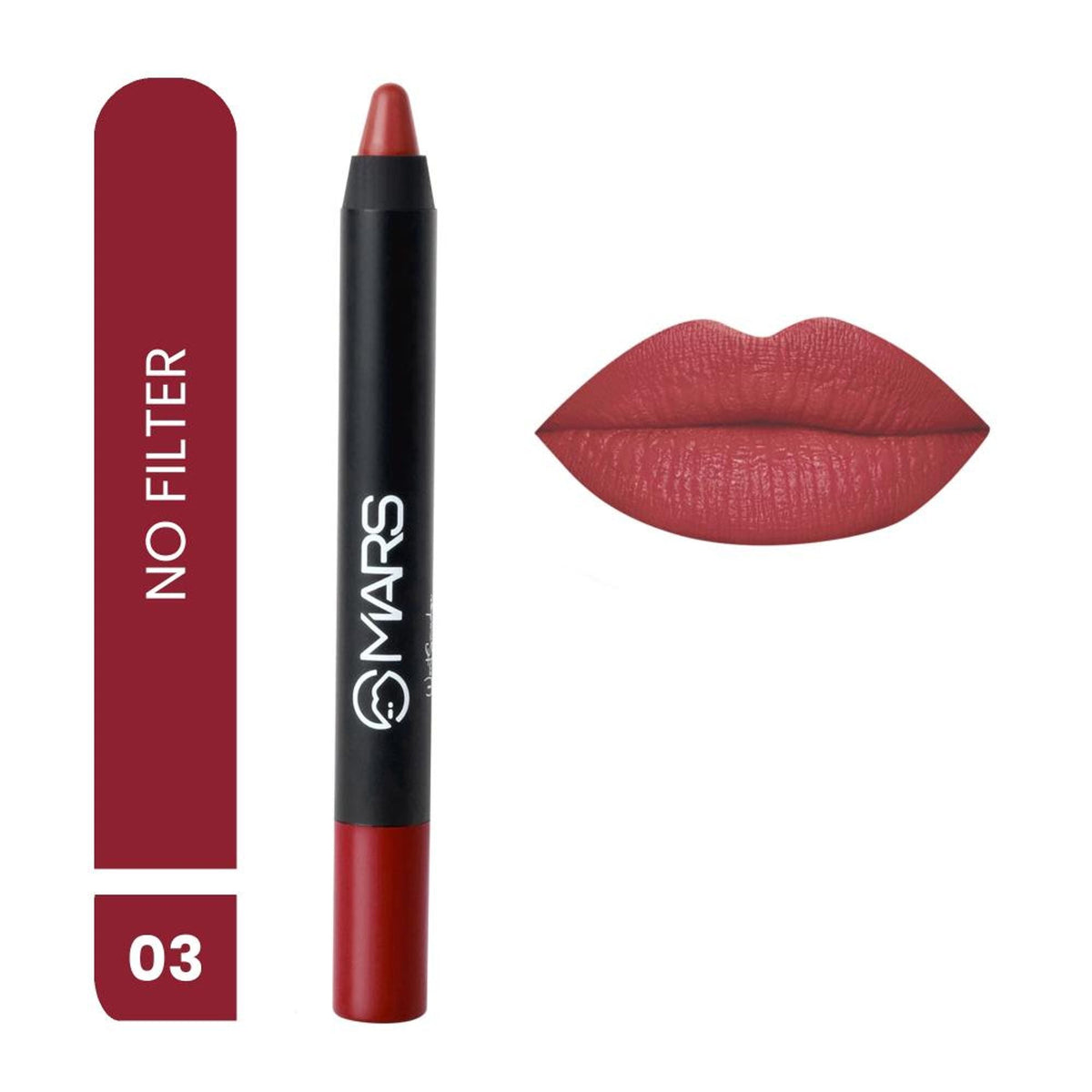 MARS Cosmetics Won't Smudge Won't Budge Lip Crayon - No Filter