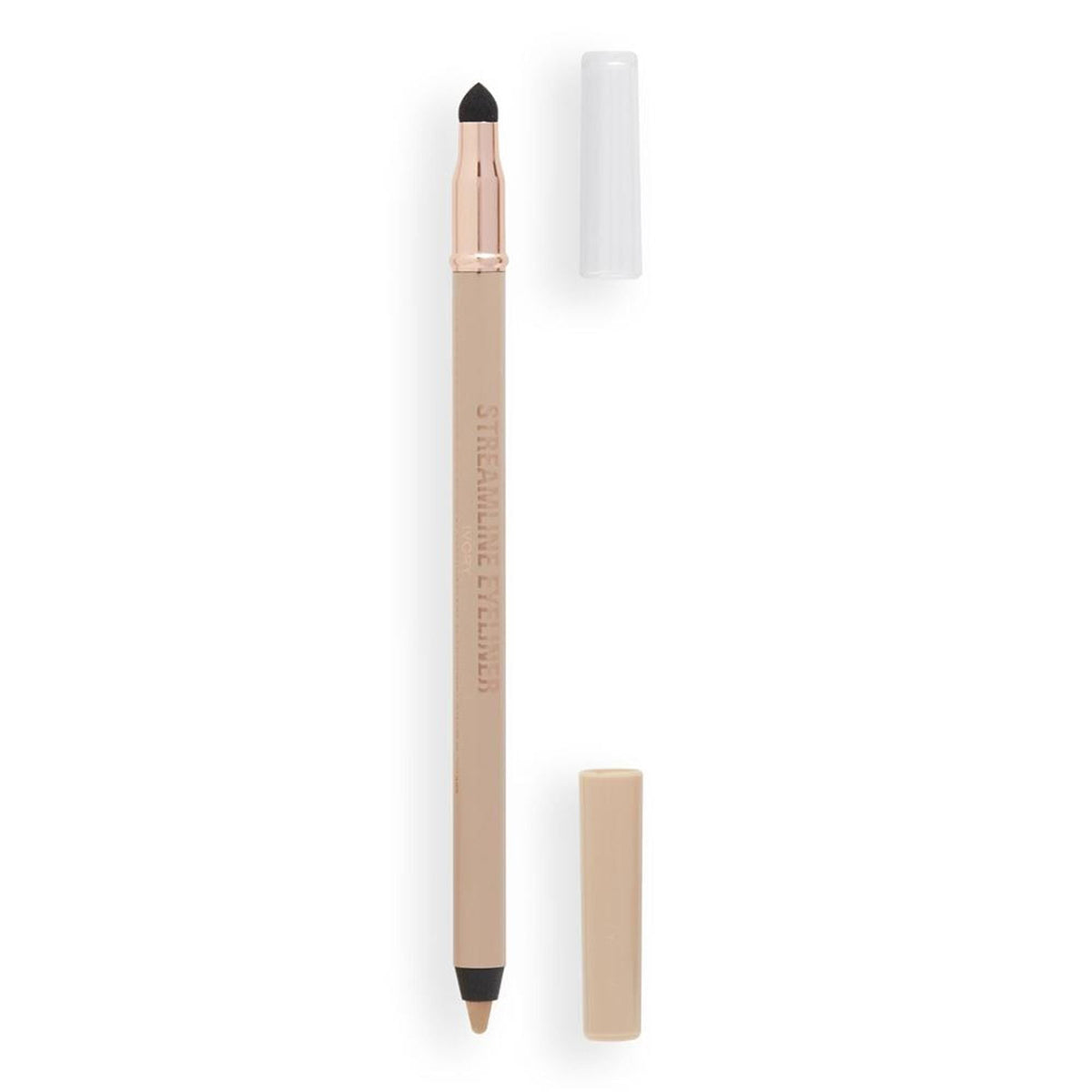 Makeup Revolution Streamline Waterline Eyeliner Pencil-Ultra Creamy Smudge Proof Smokey Looks - Ivory