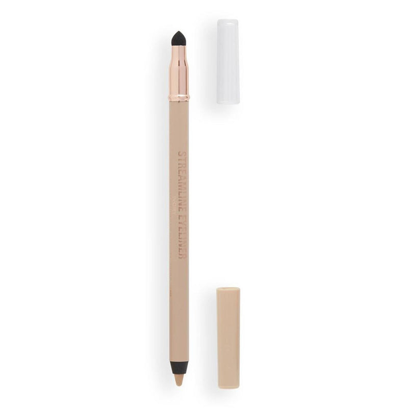 Makeup Revolution Streamline Waterline Eyeliner Pencil-Ultra Creamy Smudge Proof Smokey Looks - Ivory