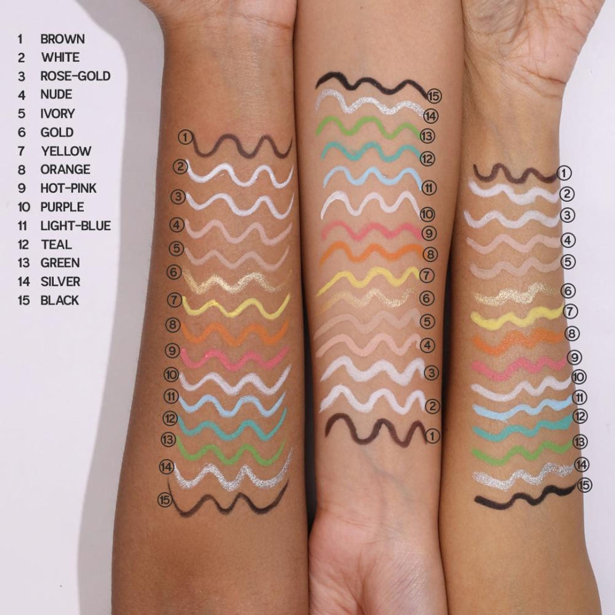 Makeup Revolution Streamline Waterline Eyeliner Pencil-Ultra Creamy Smudge Proof Smokey Looks - White