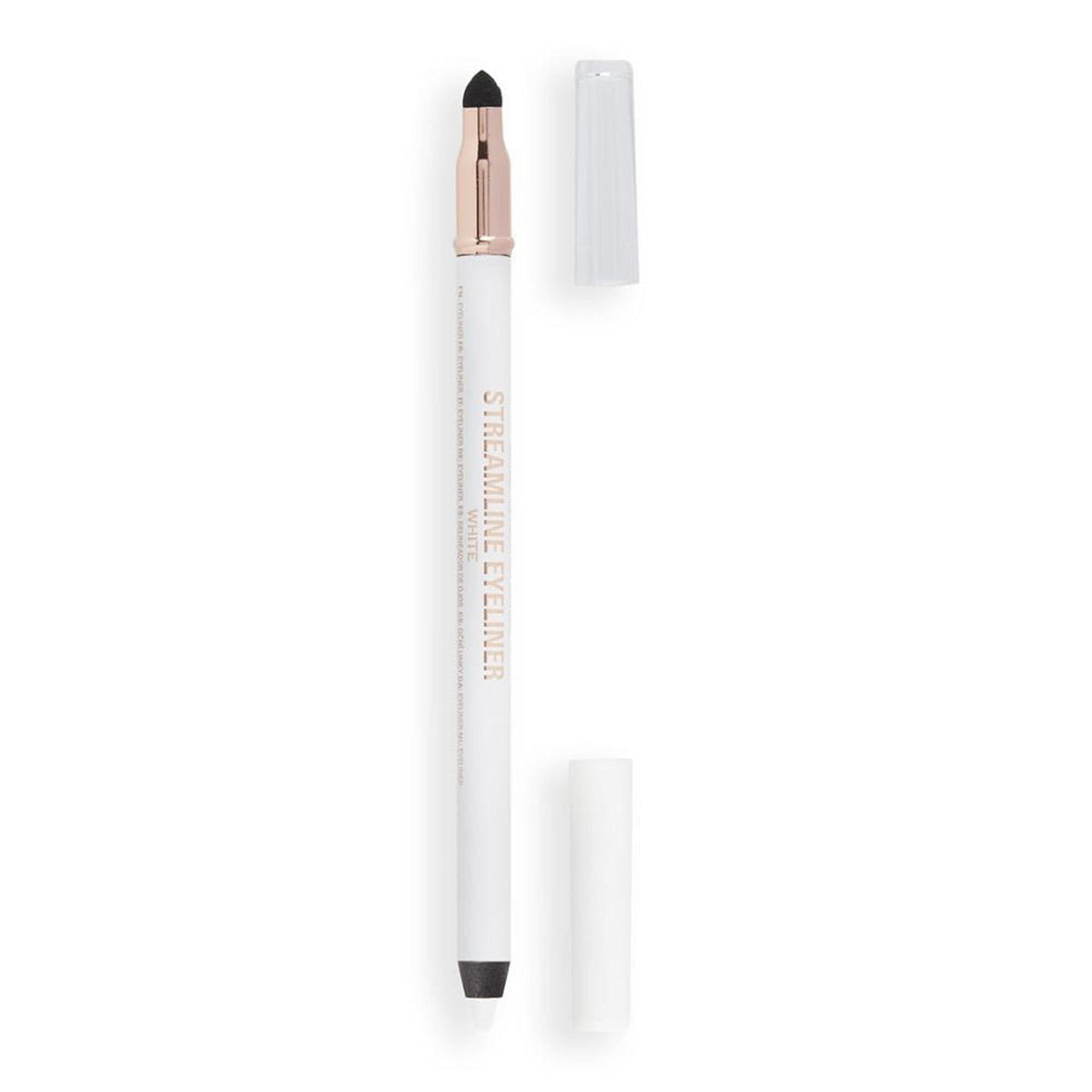 Makeup Revolution Streamline Waterline Eyeliner Pencil-Ultra Creamy Smudge Proof Smokey Looks - White