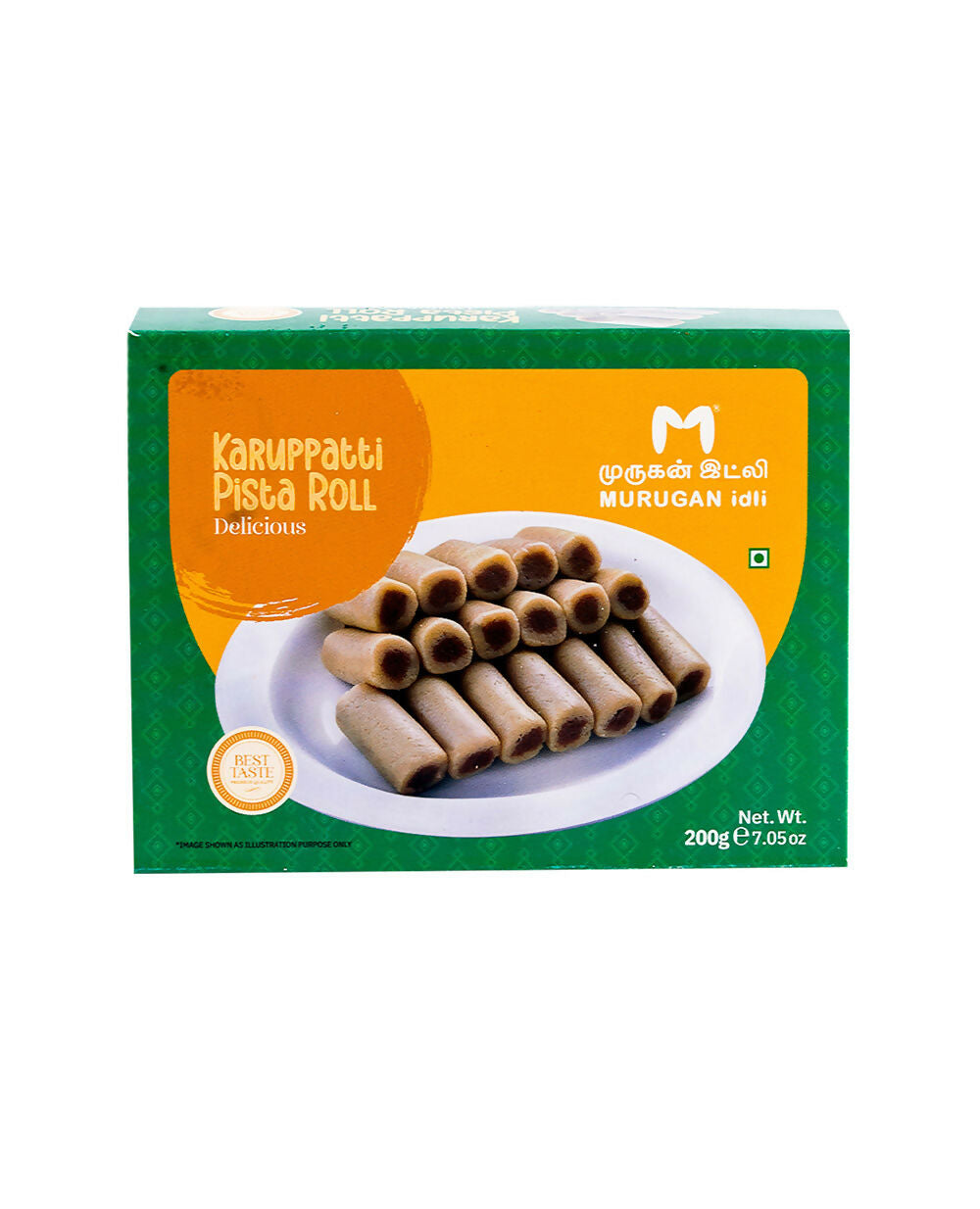 Murugan Idli Karuppatti Pista Roll
