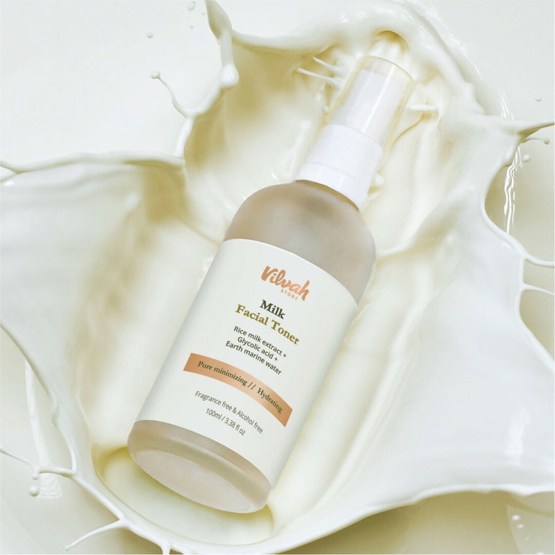 Vilvah Store Milk Face Toner (Earth marine water - Pore minimise)