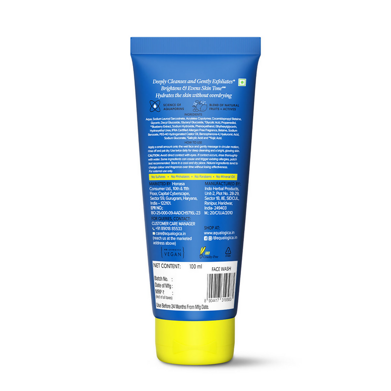Aqualogica Bright+ Smoothie Face Wash