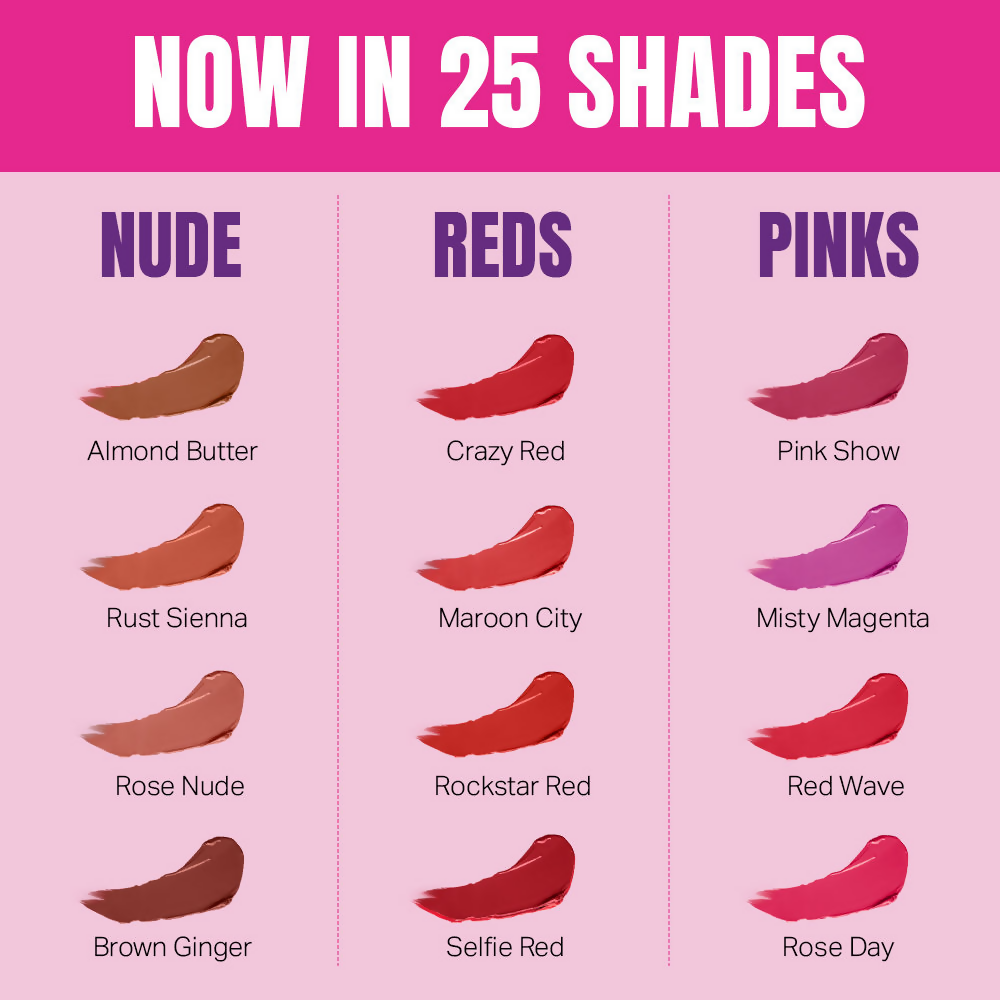 Elle 18 Color Pop Matte Lip Color - P24 Pink Show