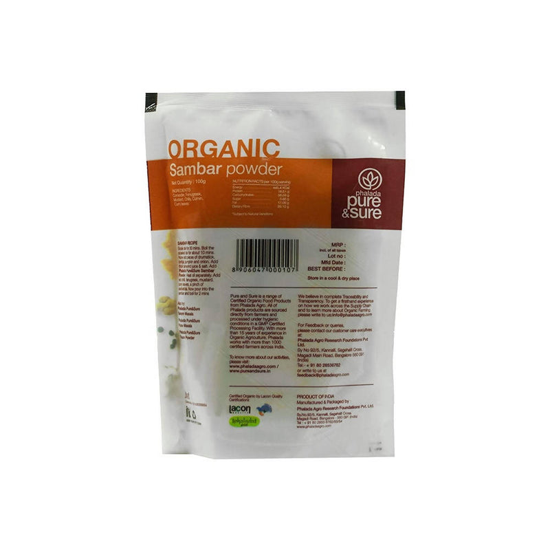 Pure & Sure Organic Sambar Powder