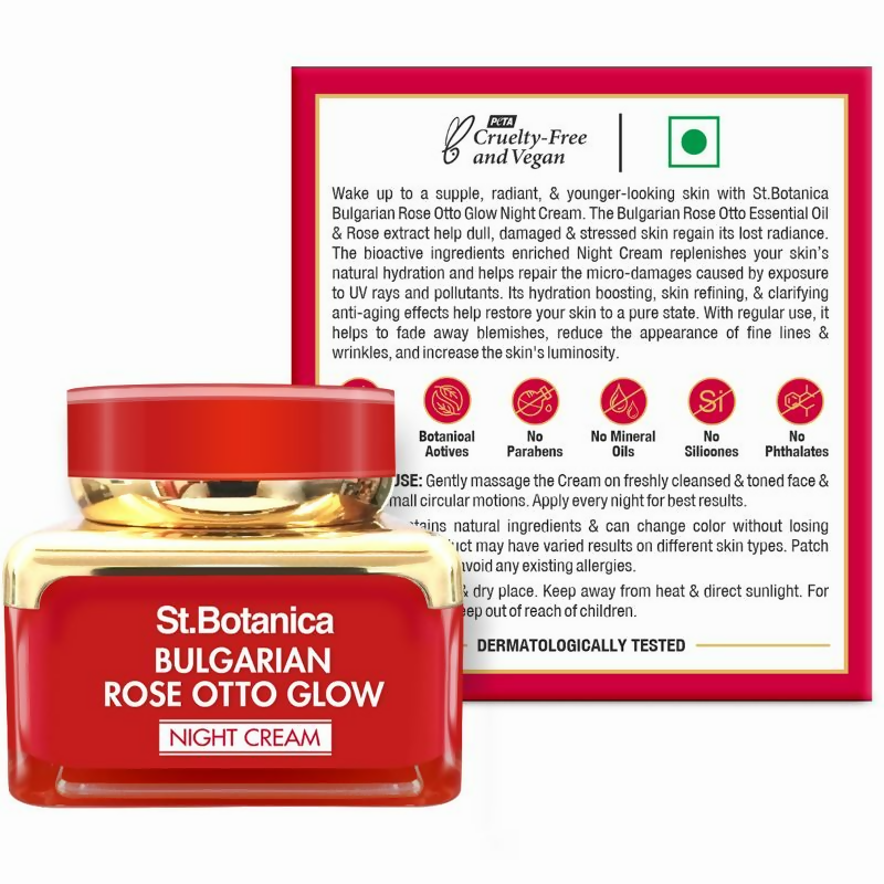 St.Botanica Bulgarian Rose Otto Glow Night Cream