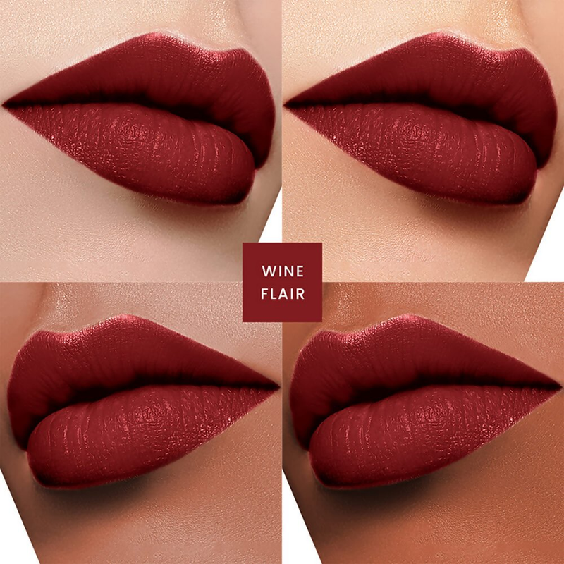 Lakme Unreal 3D Slim Bullet Lipstick, For Glamorous Lips With Added Dimension, Matte, Wine Flair