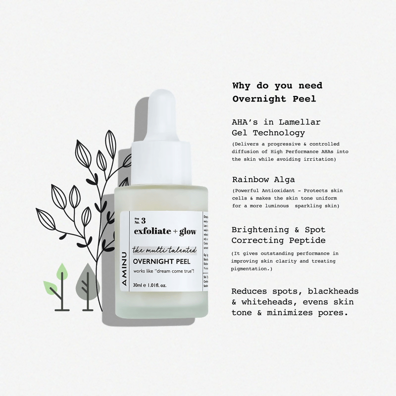 Aminu Overnight Peel for Dull, Uneven Skin & Congested Pores