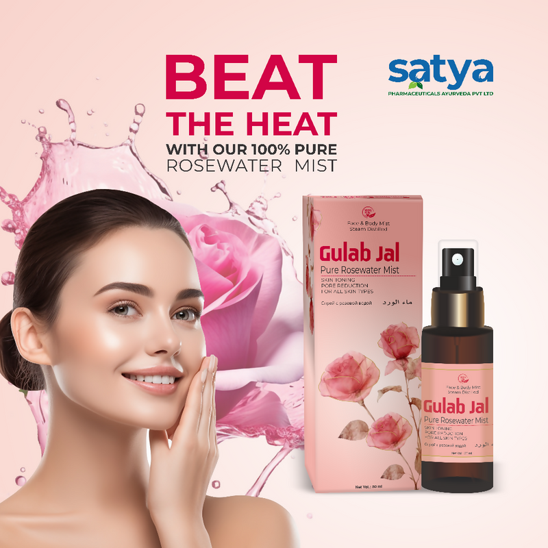 Satya Pharmaceuticals Ayurveda Gulab Jal Rose Water Mist