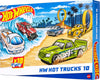 Hot Wheels 1:64 Die-Cast Truck Set of 10 - Stunt, Utility & Racing Models