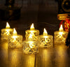 Satyam Kraft LED Tea Light Candles 6-Pack Flameless Yellow Decor Set