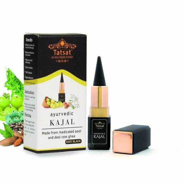 Tatsat 100% Natural Certified Ayurvedic Kajal With Pure Herbs