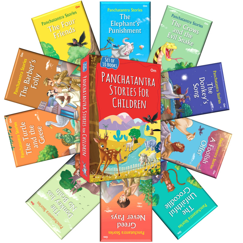 Panchatantra Stories for Children (Set of 10 books) - Om Books