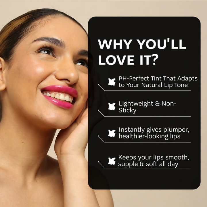 Dunamiss Cosmo Pink Hydrating Lip Oil with pH Perfection