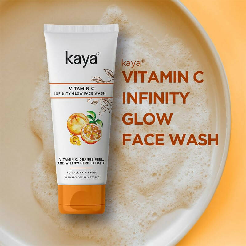 Kaya Skin Awakening Rinse Face Wash with Niacinamide, Vitamin C, A & E for All Skin Types