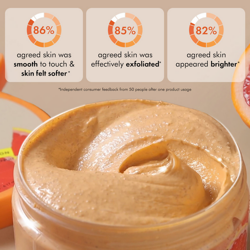 mCaffeine Glow Boost Grapefruit Body Scrub