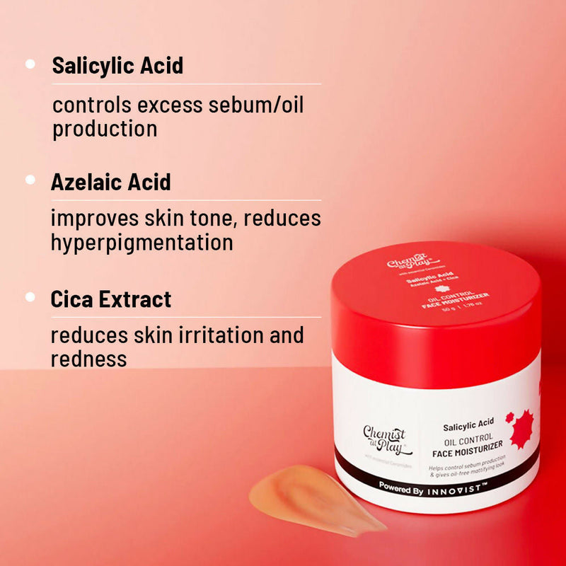 Chemist At Play Acne Control Regime with Salicylic Acid Face Wash + Moisturizer Combo