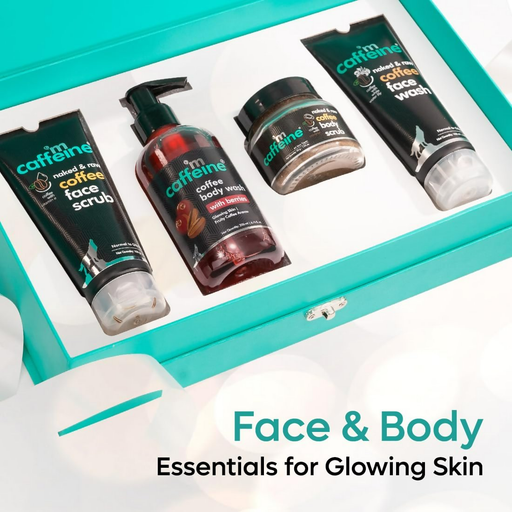 mCaffeine Shower Temptations Gift Set Kit For Women & Men