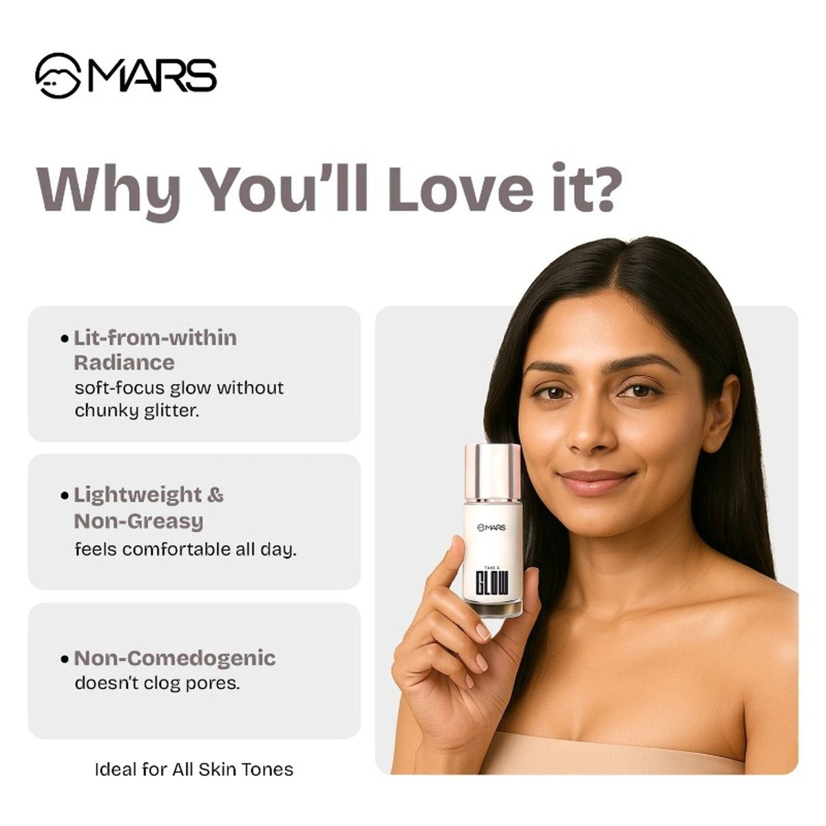 MARS Cosmetics Take A Glow Illuminating Primer - Light Beam