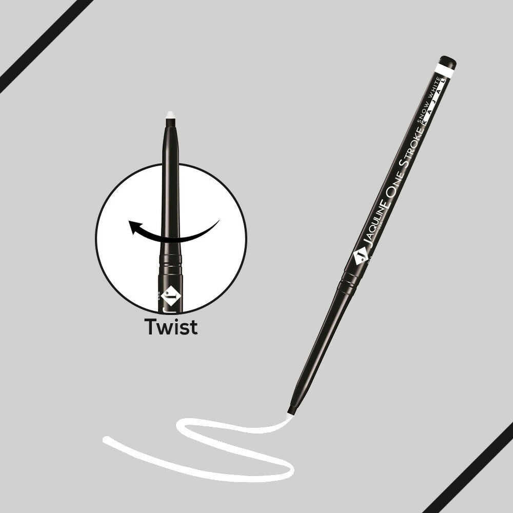 Jaquline USA One Kajal Snow White | Waterproof White Eyeliner | Brightening | Long-lasting