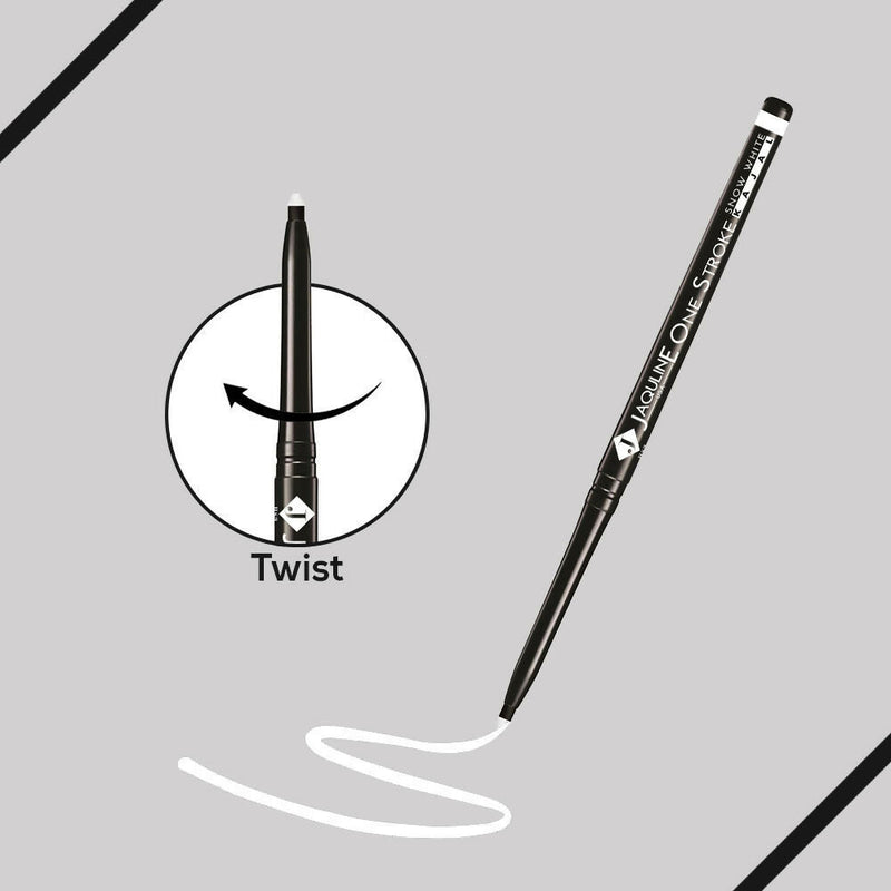 Jaquline USA One Kajal Snow White | Waterproof White Eyeliner | Brightening | Long-lasting