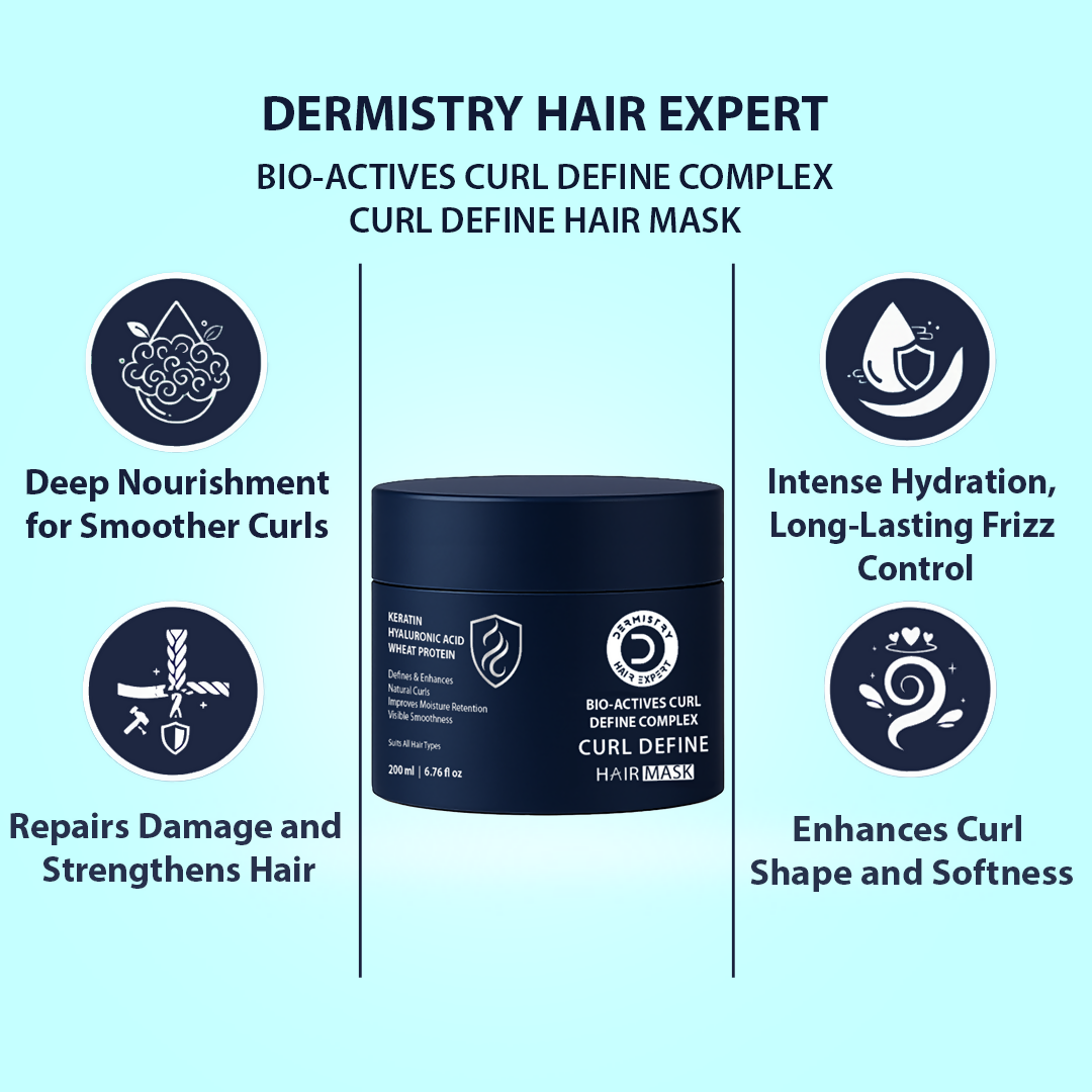 Dermistry Bio Actives Curl Define Complex Curl Defining Retention Enhancement Mask & Serum