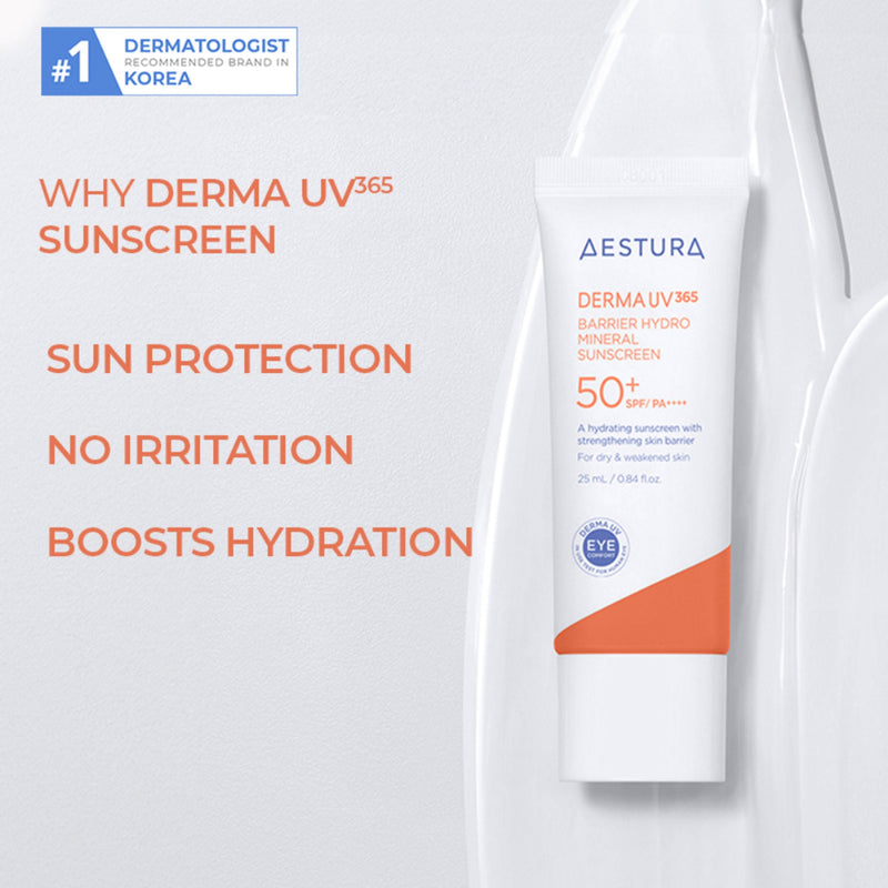 Aestura Derma UV365 Barrier Hydro Mineral Sunscreen 50+ SPF/PA++++