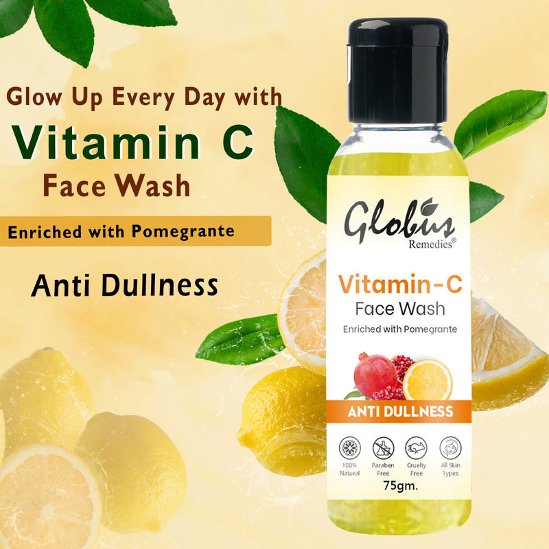 Globus Remedies Anti Ageing Globus Naturals Anti-Ageing Skin Brightening Vitamin C Face Wash