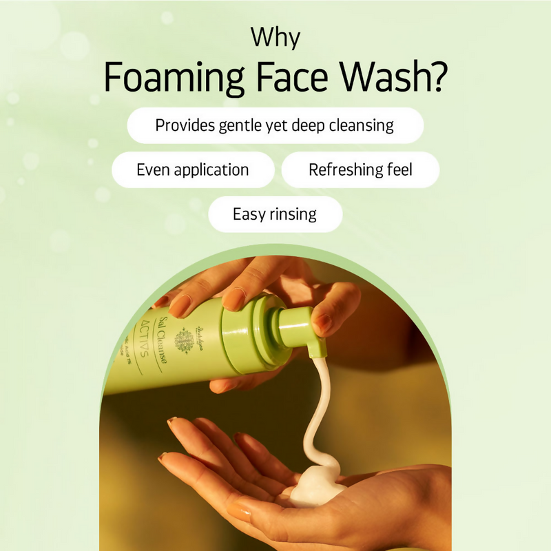 Indulgeo Essentials Sal Cleanse - Salicylic Acid Foaming Face Wash