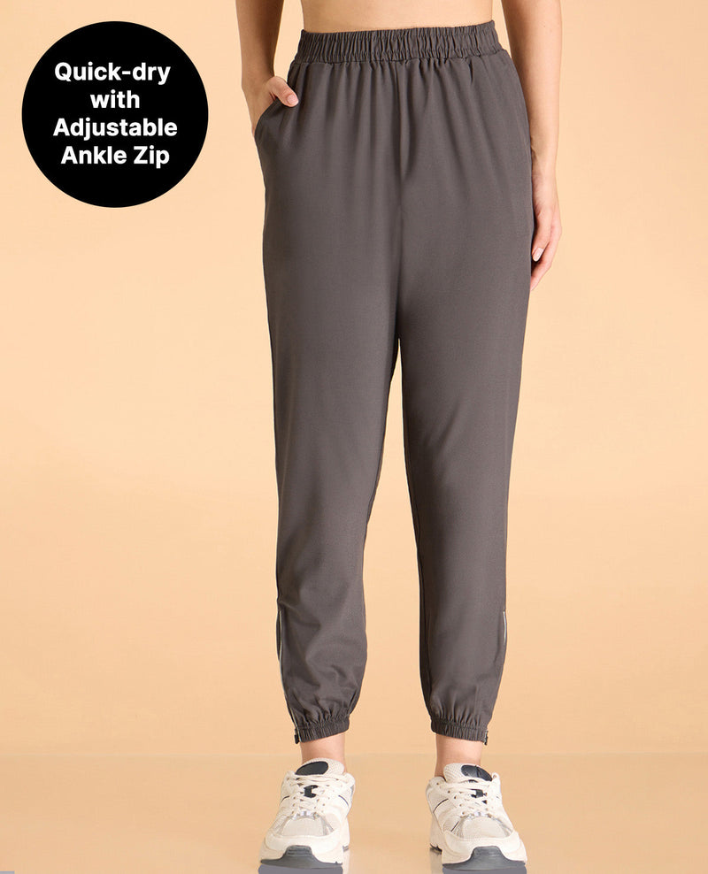 Kica High-Rise Training Track Pants Grey