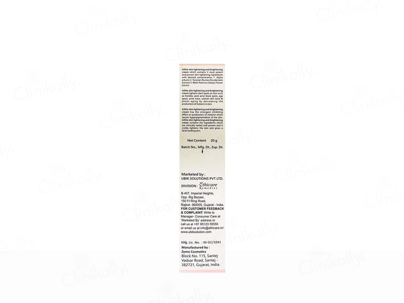 A2 Lite Skin Lightening & Brightening Cream