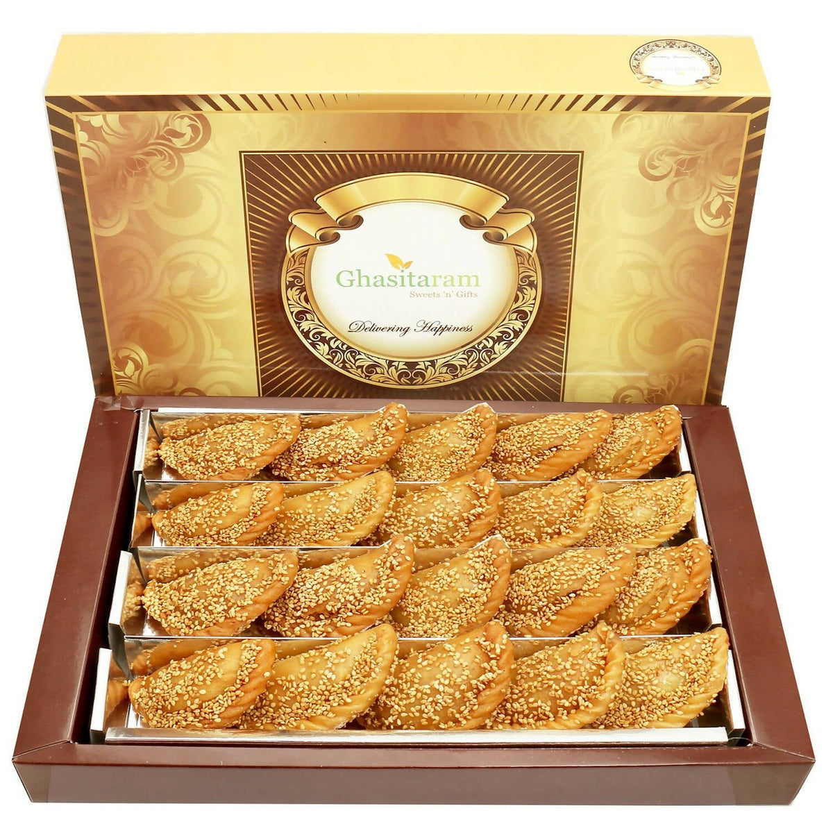 Ghasitaram Holi Sweets - Roasted Til/ Sesame Gujiya
