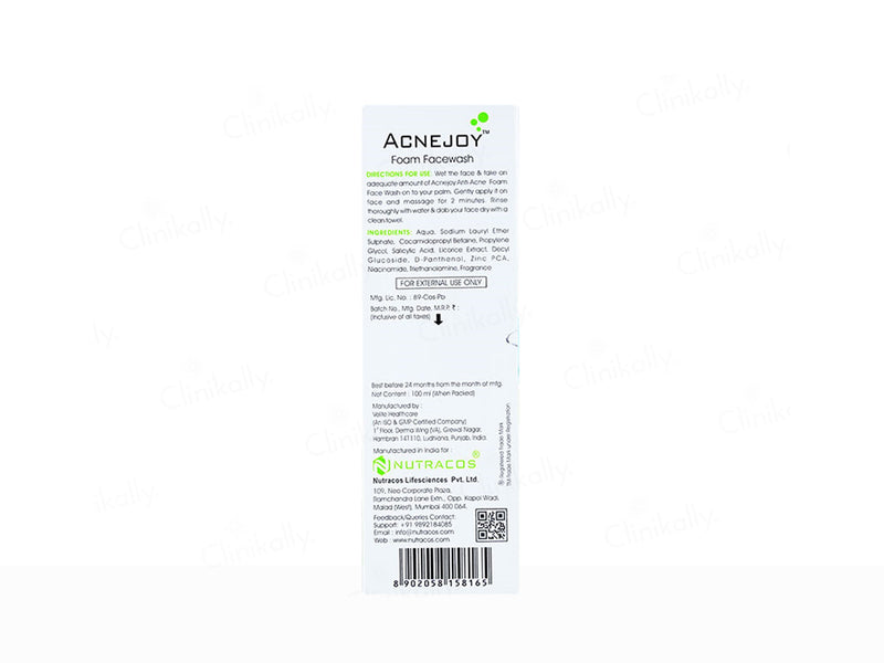 Acnejoy Advanced Anti-Acne Foam Facewash