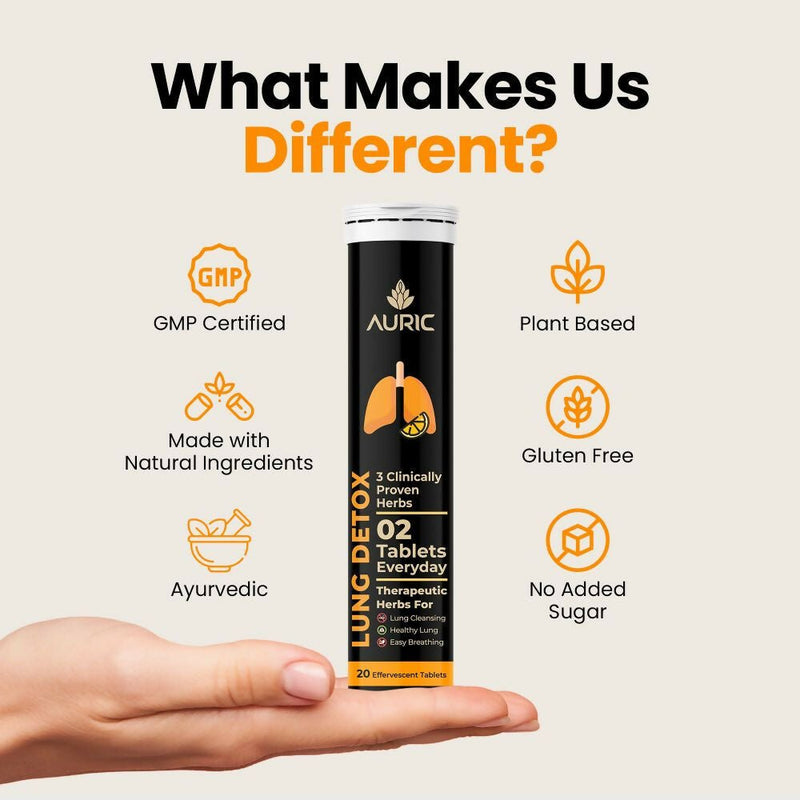 Auric Lung Detox Effervescent Tablets