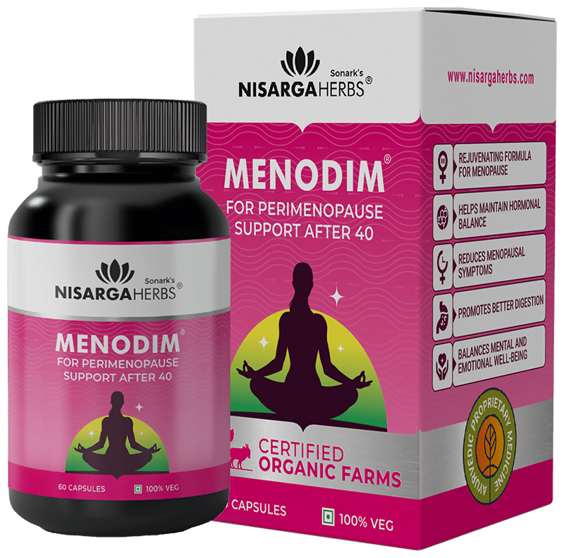 Nisarga Herbs Menodim Veggie Capsules