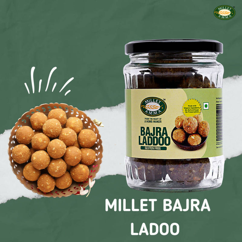 Millet Amma Bajra Laddoo -Made with Jaggery
