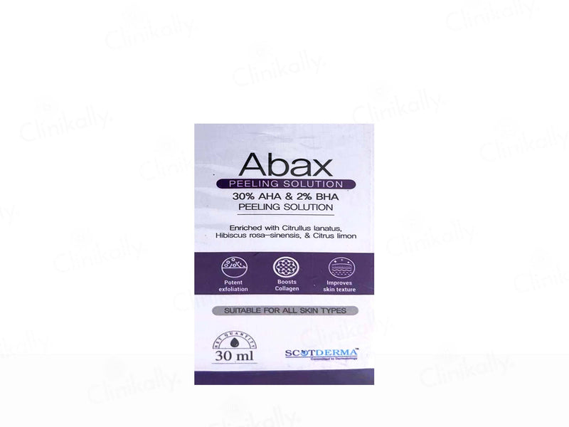 Abax 30% AHA & 2% BHA Peeling Solution