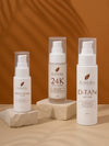 Flawora Anti-Grey Hair Serum, D-Tan Lotion and Gold Face Serum Combo