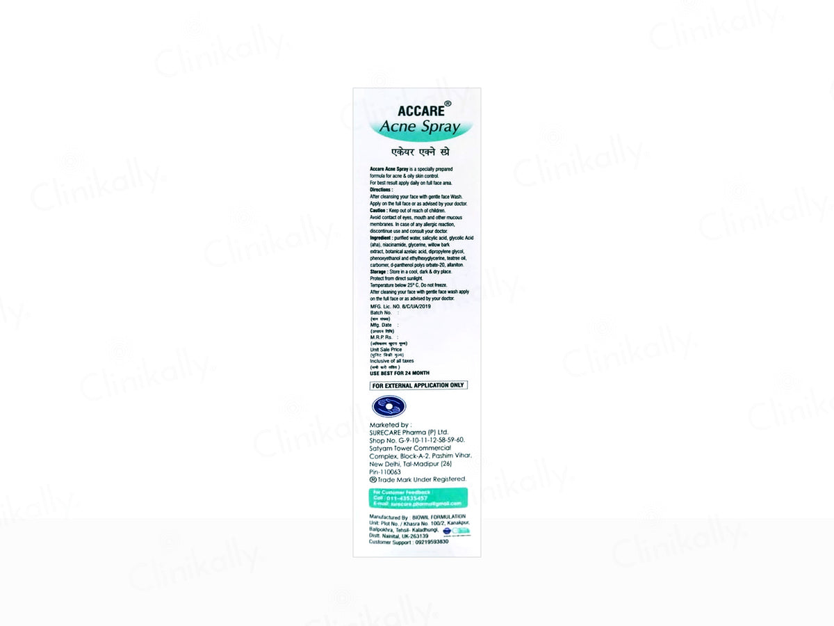 Accare Acne Spray