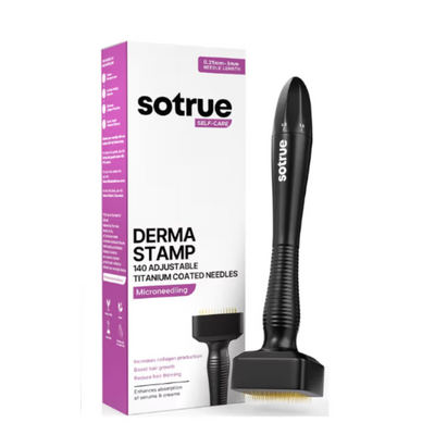 Sotrue Derma Stamp for Hair Growth | Adjustable Needles 0.25mm to 3mm