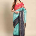 Exclusive Pattu Border Banarasi Soft Silk Saree