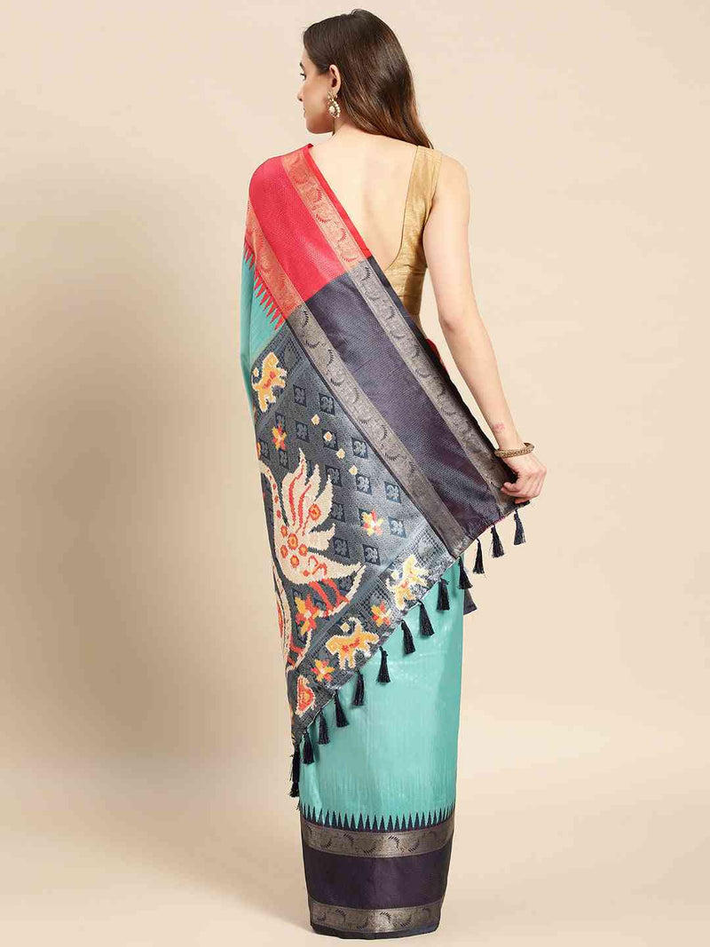Exclusive Pattu Border Banarasi Soft Silk Saree