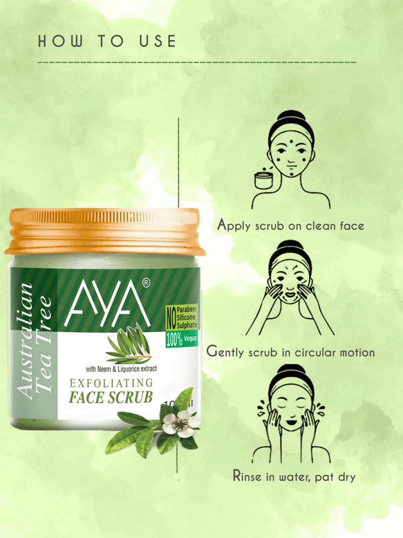 AYA Tea Tree Exfoliating Face Scrub