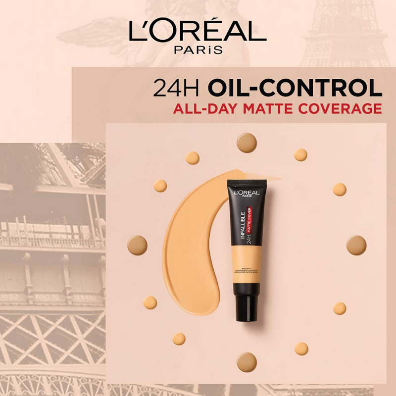 L'Oreal Paris Paris Infallible 24HR Matte Cover Foundation - Natural Rose 125